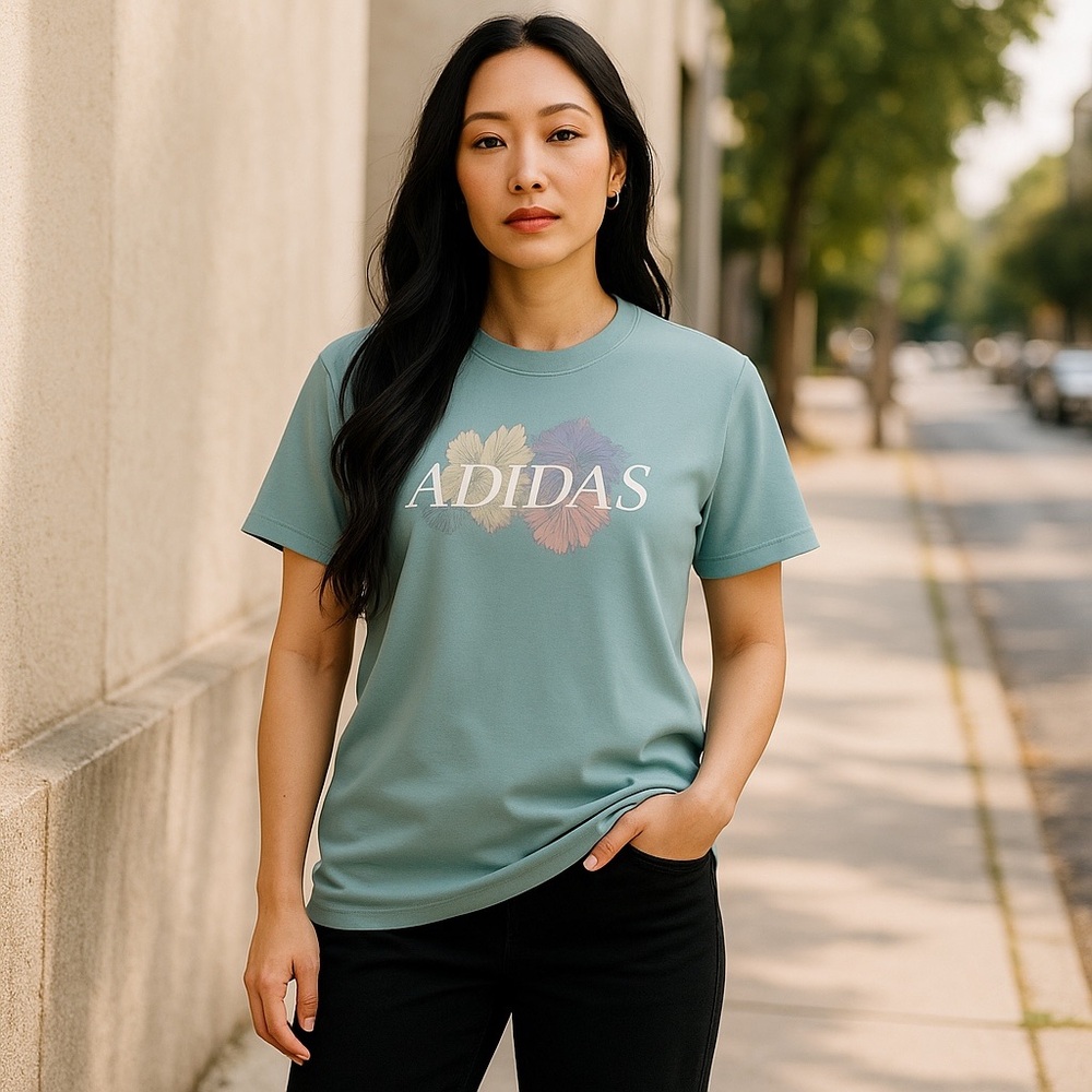 Adidas | Floral Multi Sport T-shirt NWT - Picture 2 of 8